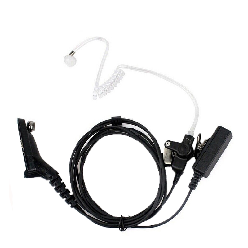 FBI Air Acoustic Tube Earpiece PTT Mic ชุดหูฟังสําหรับ Motorola XiR P8668 P8268 APX 7000 XPR 6500 XP