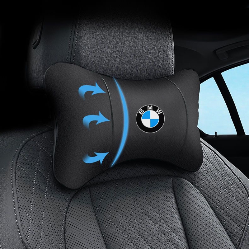 รถคอหมอนรถที่นั่งคอหมอนสําหรับคอกลับบรรเทาอาการปวดเอวสนับสนุนคอ fit สําหรับ BMW X1 X2 X3 X4 X5 3-Ser