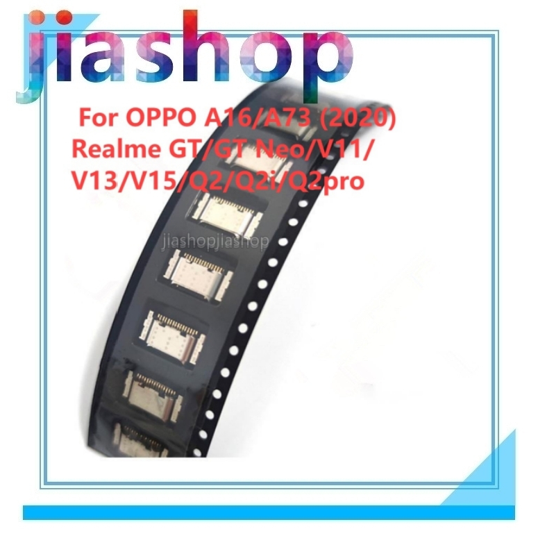 5-30pcs USB ชาร์จพอร์ต Connector ปลั๊กแจ็คซ็อกเก็ต Dock สําหรับ OPPO A16/A73 (2020) Realme GT/GT Neo