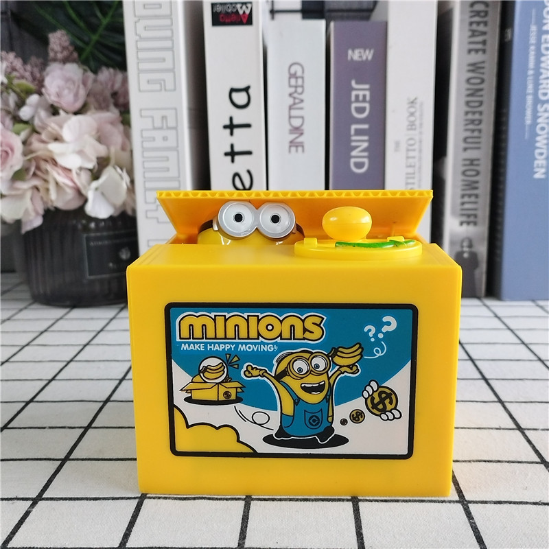 กระปุกออมสินไฟฟ้า รูปอุ้งเท้าแมว ยูนิคอร์น มินเนี่ยน ของขวัญคริสต์มาส สําหรับเด็ก