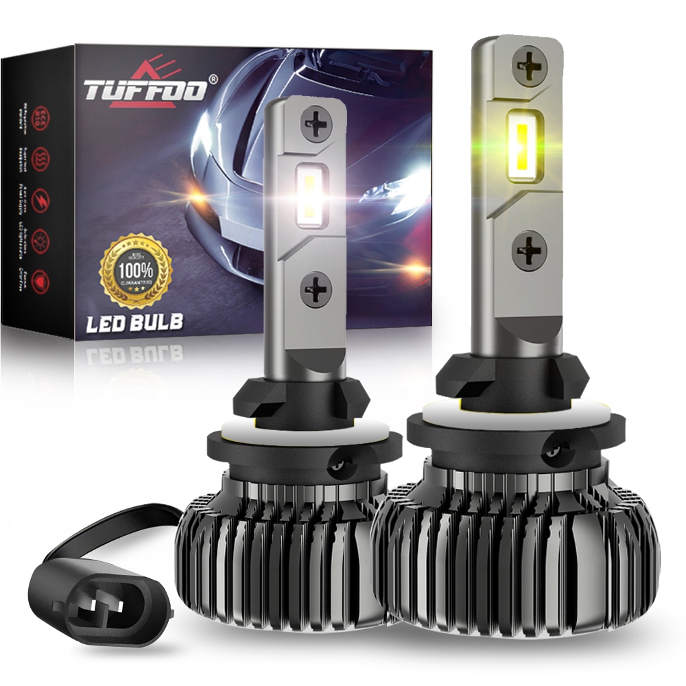 Tuffoo หลอดไฟตัดหมอก LED 40W H27 881 6000K 12V สีขาว ทอง 3000K สีเหลือง สําหรับรถยนต์ 2 ชิ้น