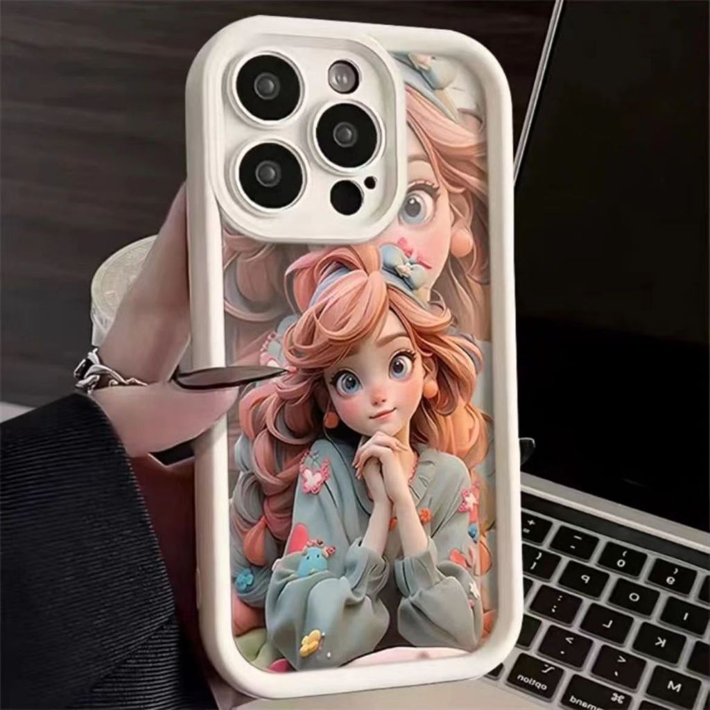 เคสโทรศัพท์มือถือแบบนิ่ม กันกระแทก ลายเจ้าหญิง สําหรับ Vivo V29 5G V29E 5G V27 5G V27E V23 5G V23E V20 PRO V15 V25 5G V25E V21 5G V21E 4G Y73 2021