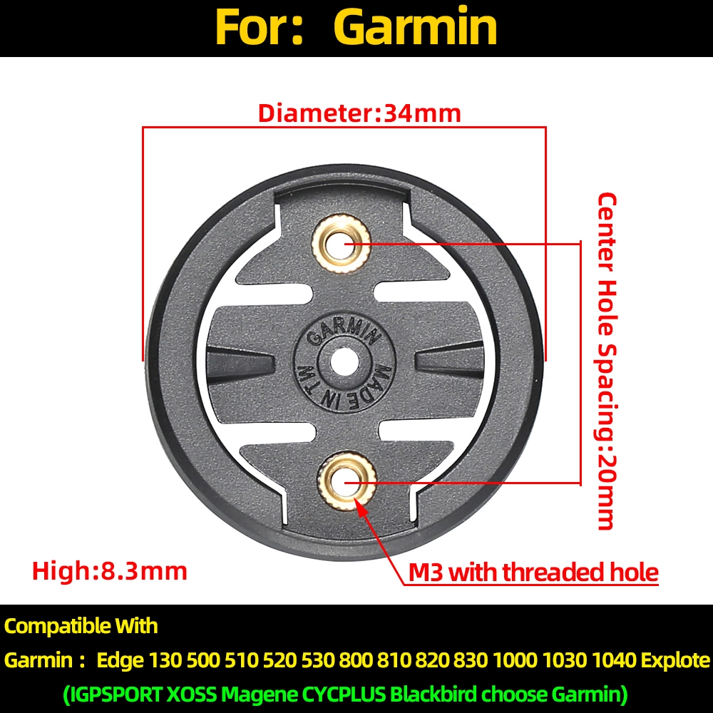 นาฬิกาจับเวลาวงเล็บคงที่ฐาน Dial เหมาะสําหรับ Garmin iGPSPORT Wahoo Barreton Bryton Black Bird Biro Walker xos Magene ผู้ถือแหวนพลาสติกหัวเข็มขัดเสียหายเปลี่ยนอุปกรณ์ซ่อม - รูปที่ 5