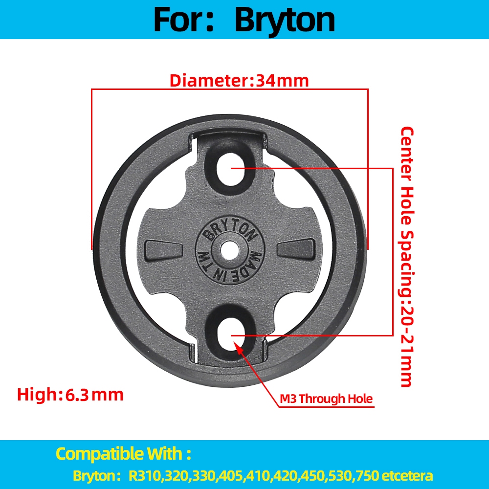 นาฬิกาจับเวลาวงเล็บคงที่ฐาน Dial เหมาะสําหรับ Garmin iGPSPORT Wahoo Barreton Bryton Black Bird Biro Walker xos Magene ผู้ถือแหวนพลาสติกหัวเข็มขัดเสียหายเปลี่ยนอุปกรณ์ซ่อม - รูปที่ 2