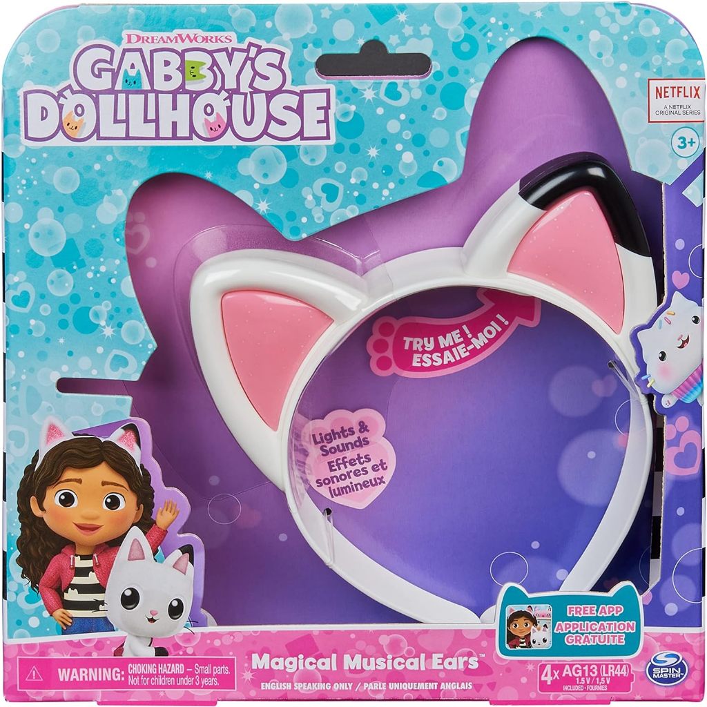 Gabby's Dollhouse, Magical Musical Cat Ears with Lights, Music, Sounds and Phrases บ้านตุ๊กตาแก๊บบี้ หูแมว มีเสียงดนตรี และเสียงดนตรี