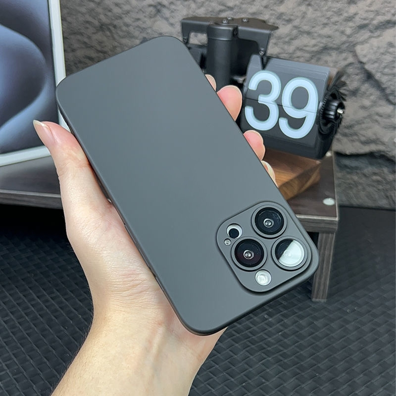 【พร้อมโลโก้】เคสโทรศัพท์มือถือ Pc แบบแข็ง ผิวด้าน บางพิเศษ กันกระแทก ป้องกันเลนส์กล้อง สําหรับ iPhone 15 14 13 12 11 Pro Max 14 Plus 14