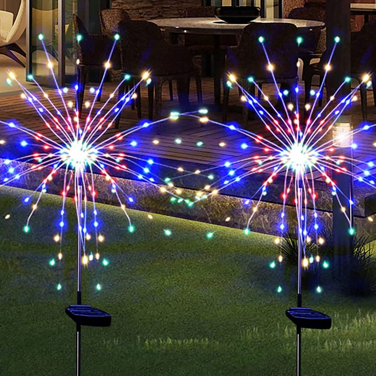 Solar Garden 200Lights ไฟพลังงานแสงอาทิตย์ ไฟสตริงพลังงานแสงอาทิตย์พร้อม Twinkling และ Stedy-ON