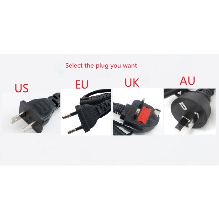 Us EU UK AU ญี่ปุ่นสายไฟรูป 8 สาย AC IEC C7 สายไฟสําหรับกล้องดิจิตอลแบตเตอรี่สายชาร์จ regulations ภา