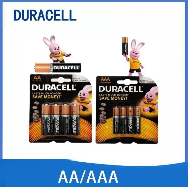 (12 เซลล์) แบตเตอรี่อัลคาไลน์ DURACELL AAA AA LR6 LR03 Bateri 1.5v