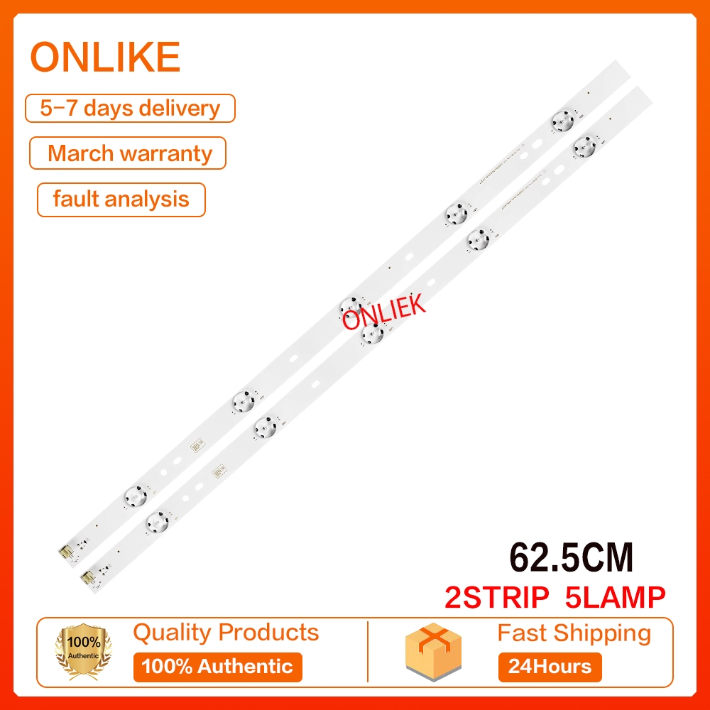 หลอดแบล็คไลท์ TOSHIBA 32 นิ้ว รุ่นที่ใช้ได้ 32L2550VT SVT320AL0-Rev03-5LED-141217 SVT32OA LED Backlight TOSHIBA สินค้าใหม่ 100%