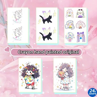 สติกเกอร์รอยสักชั่วคราว ลายการ์ตูนเด็กผู้หญิงน่ารัก กันน้ํา …