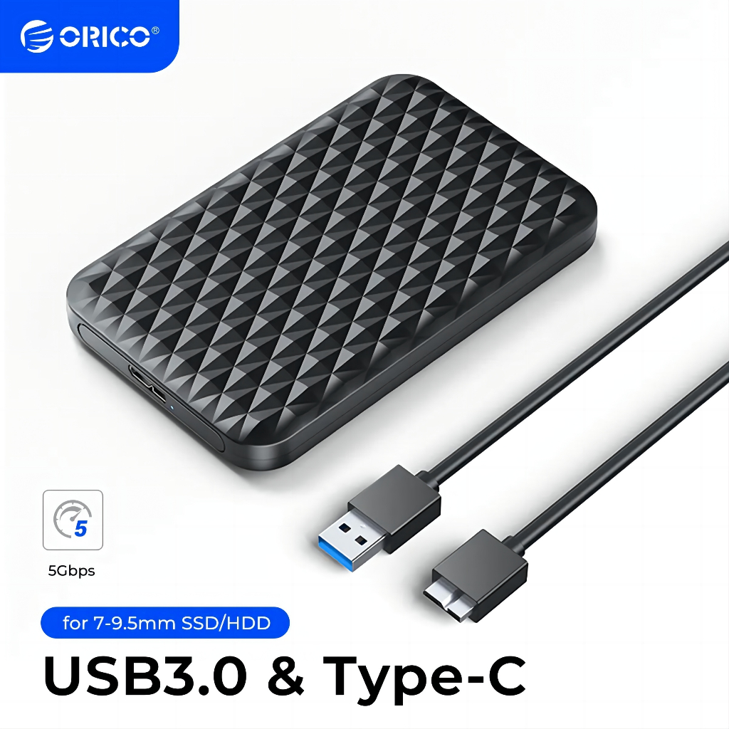 Orico ตัวแปลง hdd เคสฮาร์ดไดรฟ์ HDD Sata เป็น USB 3.0 5Gbps 4TB SSD HHD ขนาด 2.5 นิ้ว