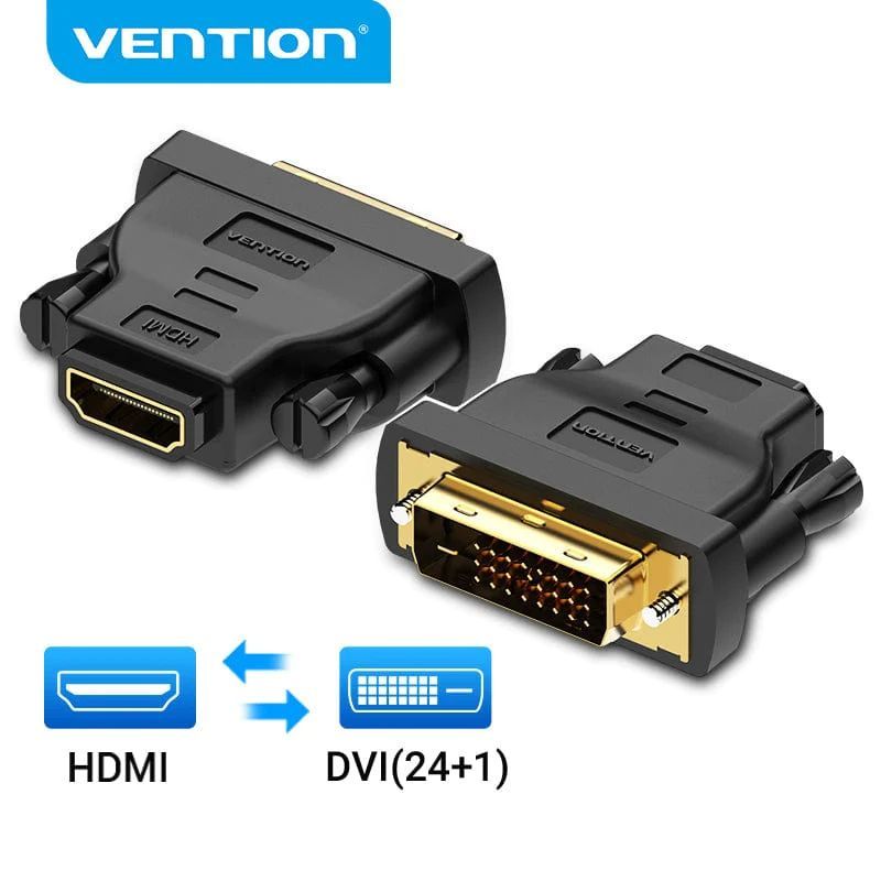 Vention อะแดปเตอร์แปลง DVI เป็น HDMI 24+1 1080P สําหรับมอนิเตอร์ โปรเจคเตอร์ ทีวี บ็อกเซอร์