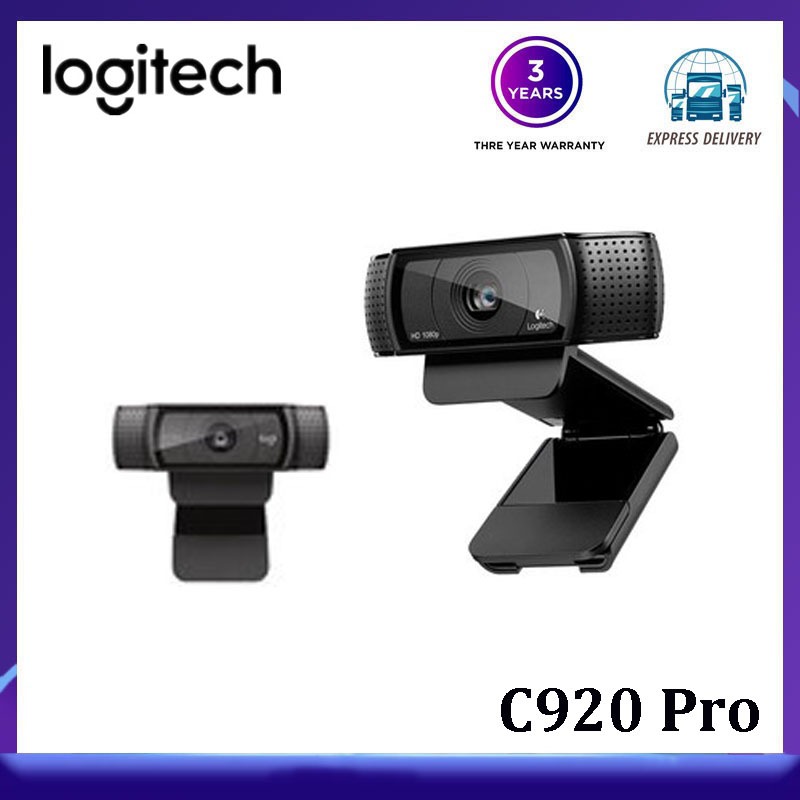 กล้องเว็บแคม Logitech C920 Pro HD smart 1080p หน้าจอกว้าง