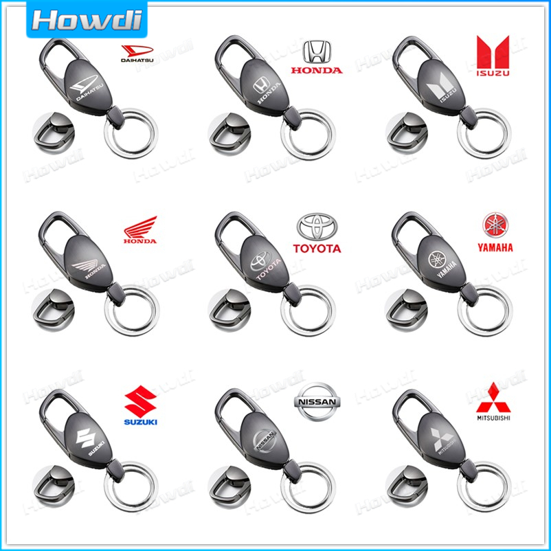 【Customized】พวงกุญแจโลหะอัลลอยด์ พร้อมโลโก้ สําหรับรถยนต์ และรถจักรยานยนต์