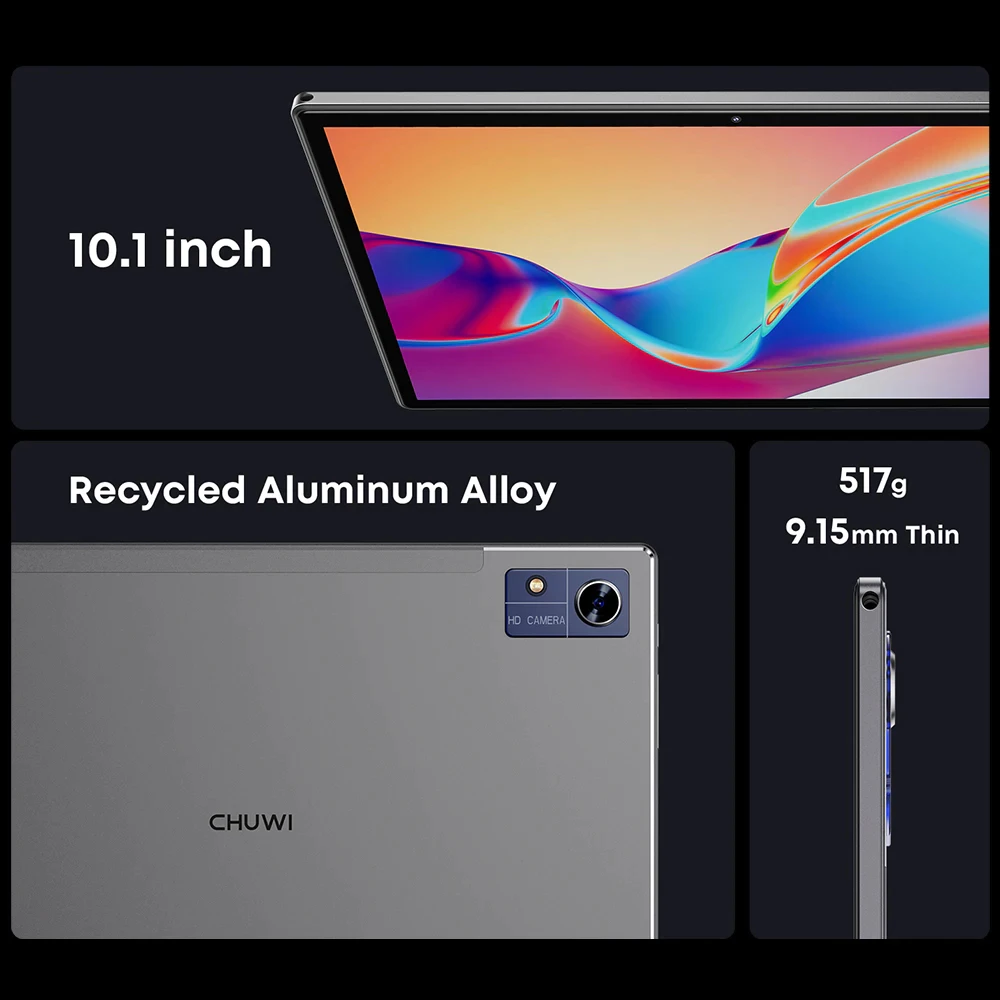 2025 (แถมฟรีเคส)  Hi10X Pro 2.4G/5G WiFi  LTE Tablet จอ 10.1 IPS Incell T606 Octa-Core RAM 8GB(4+4) / ROM 128GB Android15 tablet 7000mAh thumbnail 4