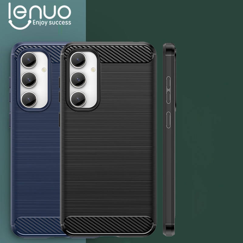 Lenuo เคสโทรศัพท์มือถือแบบนิ่ม คาร์บอนไฟเบอร์ บางมาก กันกระแทก สําหรับ Samsung Galaxy ซัมซุง A15 A05S A54 A34 A14 A05 A04 A04E A04S A53 A73 A33 A23 A13 A03 M54 M14 5G 4G