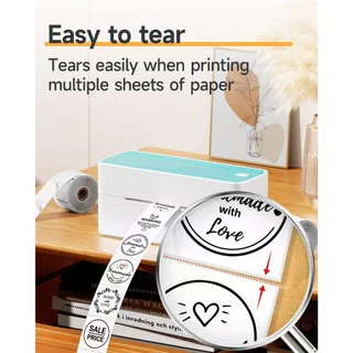 Phomemo สติกเกอร์ฉลากความร้อน สําหรับเครื่องพิมพ์ความร้อน PM-241BT D520 246S Thermal printer colorful label stickers