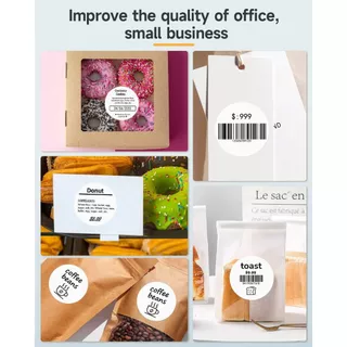 Phomemo สติกเกอร์ฉลากความร้อน สําหรับเครื่องพิมพ์ความร้อน PM-241BT D520 246S Thermal printer colorful label stickers