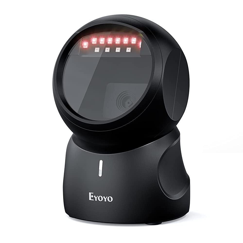 [Local stock]Eyoyo 2D QR Desktop Barcode Scanner,อัตโนมัติ Sensing Scanning Omnidirectional Hands-Free Barcode Reader หน้าจอ QR Scanning แพลตฟอร์มเครื่องสแกนเนอร์สําหรับ POS PC ซูเปอร์มาร์เก็ต Bookstore