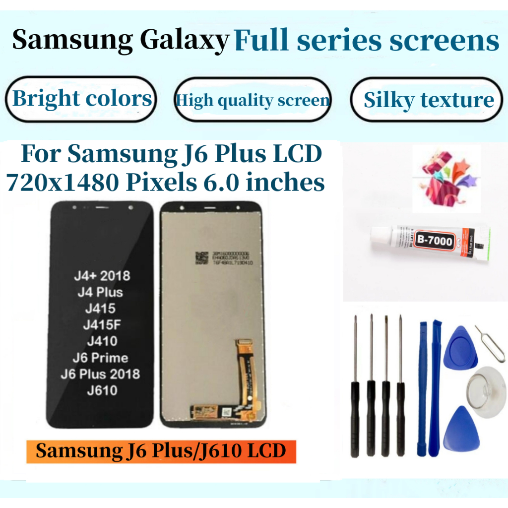 หน้าจอสัมผัส LCD สําหรับ Samsung Galaxy J4+J4 Plus J6+J6 J4Core