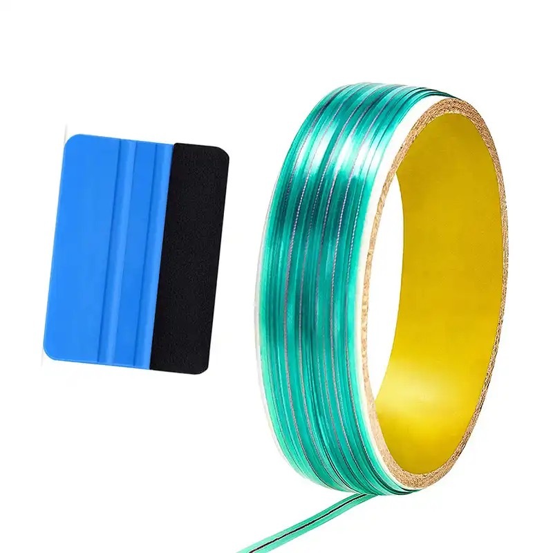 เทปตัดไวนิล 5/10/50 ม. พร้อมที่ขูด สติกเกอร์อัตโนมัติ สําหรับฟิล์มห่อ