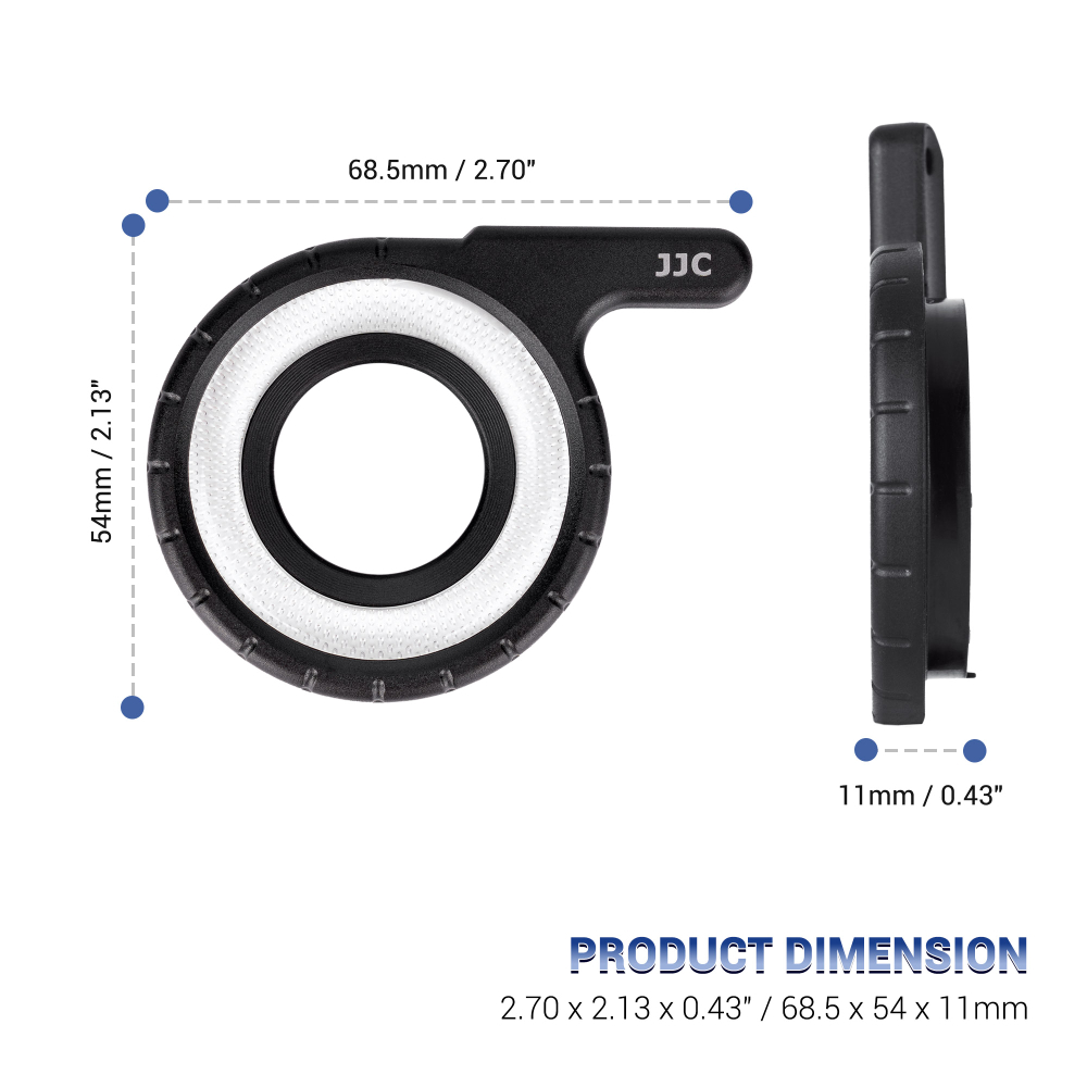 JJC แหวนไกด์ไฟ LED อุปกรณ์เสริม สําหรับกล้อง Olympus Tough TG-7 TG-6 TG-5 TG-4 TG-3 TG-2 TG-1