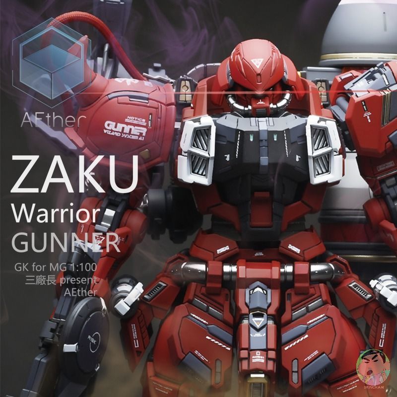 AEther MG 1/100 ZAKU Warrior Gunner เรซิ่นโรงรถชุด Retrofit ส่วนประกอบ