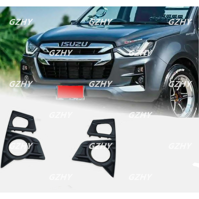 ฝาครอบไฟตัดหมอก สีดําด้าน สําหรับ ISUZU DMAX 2020 2021 2022