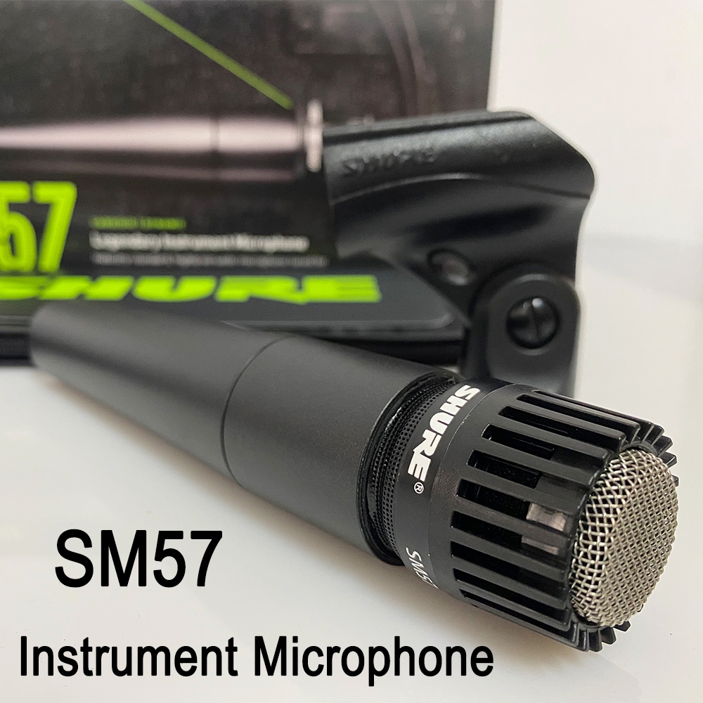 ชุดไมโครโฟน SM57 สําหรับกีตาร์ แอมป์ เบส แอมป์ สแนร์ กลอง