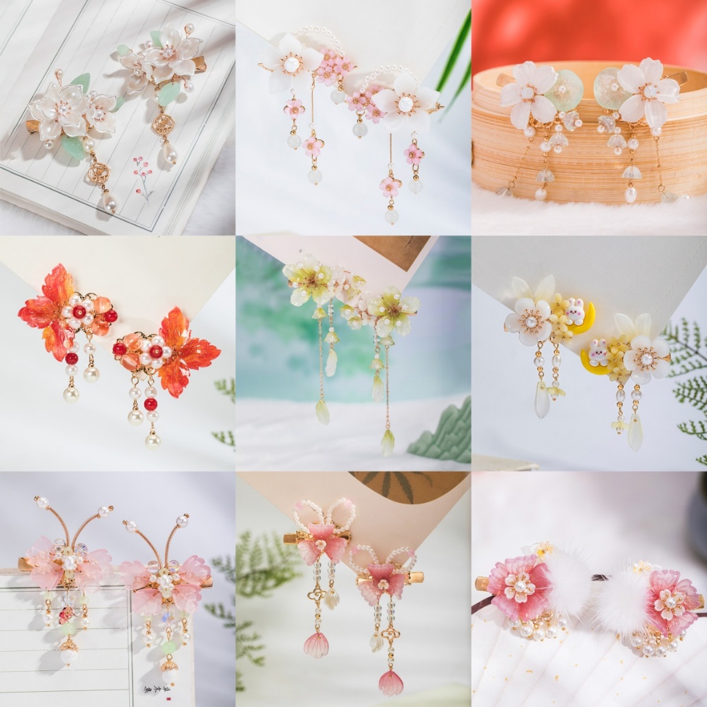 กิ๊บติดผม ลายดอกไม้ หรูหรา เครื่องประดับ สําหรับเจ้าสาว