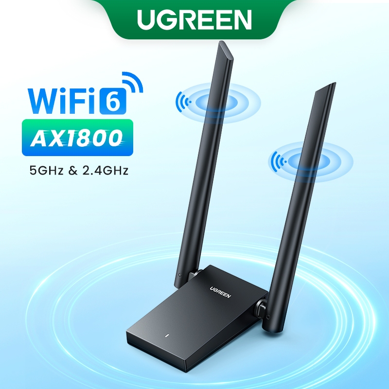 Ugreen AX1800 อะแดปเตอร์เสาอากาศ WiFi6 USB3.0 5G&2.4G Dual-band USB Wifi สําหรับ PC แล็ปท็อป เสาอากา