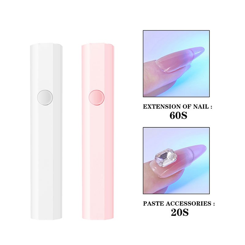 Ur SUGAR เครื่องเป่าเล็บเจล Uv Led ทรงหกเหลี่ยม 3W แบบพกพา