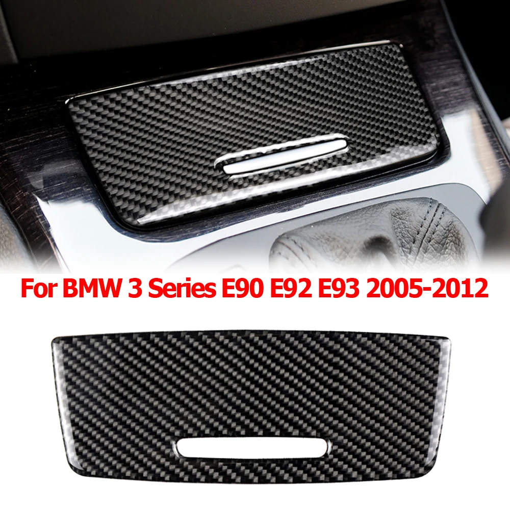 สติกเกอร์คาร์บอนไฟเบอร์ สําหรับตกแต่งภายในรถยนต์ BMW E90 E92 E93 3 Series 2005-2012
