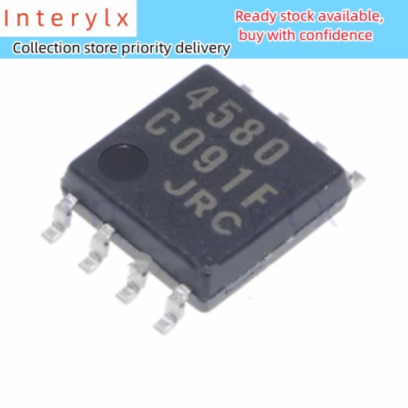 10 ชิ้น NJM4580M JRC4580 4580D 4580 SOP-8 Dual Operational Amplifier