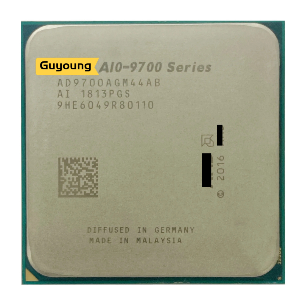 ซ็อกเก็ตโปรเซสเซอร์ CPU YZX A10-Series A10-9700 A10 9700 3.5 GHz Quad-Core AD9700AGM44AB AD970BAGM44AB AM4