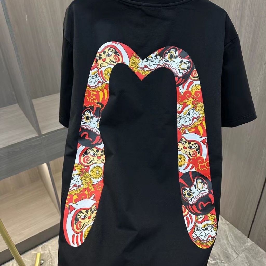 เสื้อยืดลําลอง พิมพ์ลายตัวอักษร big M คุณภาพสูง สําหรับผู้ชาย และผู้หญิง
