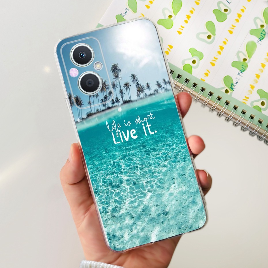 เคสโทรศัพท์ซิลิโคน TPU แบบนิ่ม ลายดอกไม้ และแมวน่ารัก สําหรับ OPPO Reno7 Z 5G Reno8 Z 5G 2023 Reno 7Z 8Z 5G CPH2343 ราคา ถูกที่สุด ดีลบีเคเค แกลเลอรีภาพที่ 4