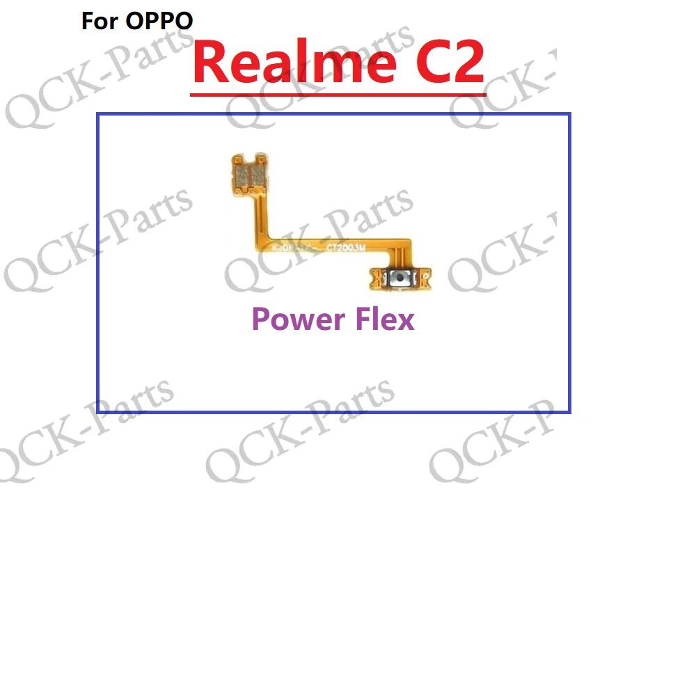 อะไหล่ปุ่มกดเปิดปิด ปุ่มปรับระดับเสียง ด้านข้าง แบบเปลี่ยน สําหรับ OPPO Realme C2