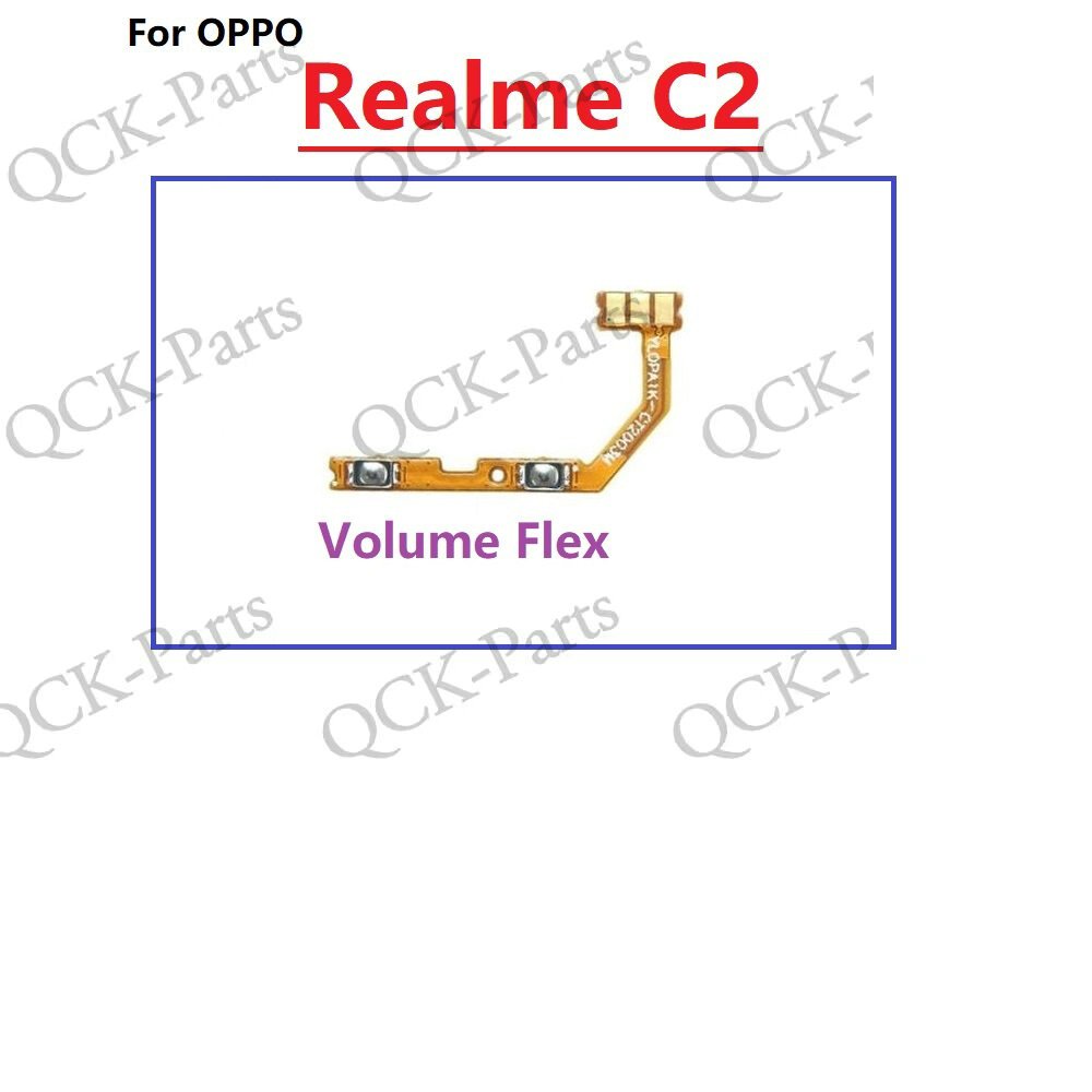 อะไหล่ปุ่มกดเปิดปิด ปุ่มปรับระดับเสียง ด้านข้าง แบบเปลี่ยน สําหรับ OPPO Realme C2