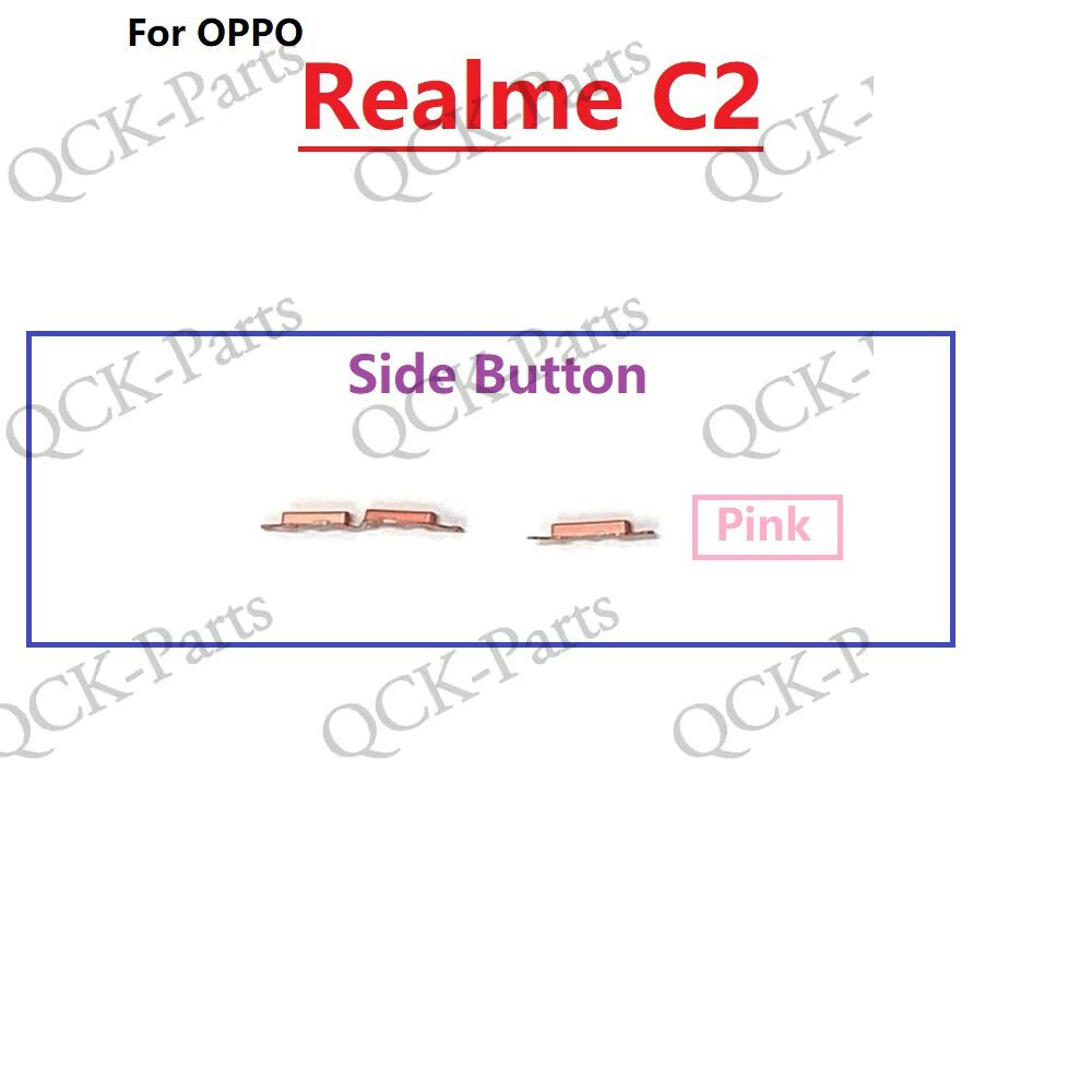 อะไหล่ปุ่มกดเปิดปิด ปุ่มปรับระดับเสียง ด้านข้าง แบบเปลี่ยน สําหรับ OPPO Realme C2