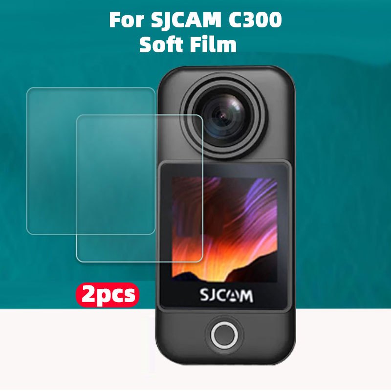 Sjcam C300 ฟิล์มกันรอยหน้าจอ แบบนิ่ม สําหรับกล้องแอคชั่น Sjcam C300