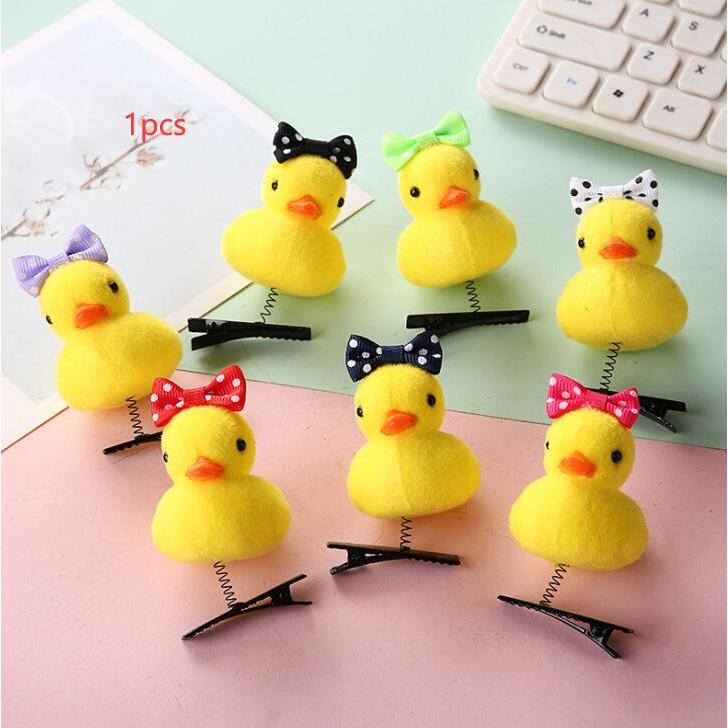 สาวแปลกใหม ่ น ่ ารัก Bean Sprouts เป ็ ดกิ ๊ บติดผมสําหรับเด ็ กดอกไม ้ Hairpin