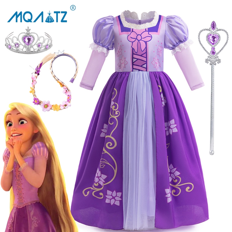 Mqatz ชุดเดรสคอสเพลย์ แขนยาว สไตล์เจ้าหญิง สําหรับเด็กผู้หญิง SMR063