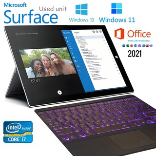 Microsoft Surface Pro3 12.0"FHD+ Intel Core i5 i7 8GB DDR3 256GB 2in1 Touch Screen Laptop Backlight Bluetooth Keyboard WiFi Camera Windows 10 11 Used Computer