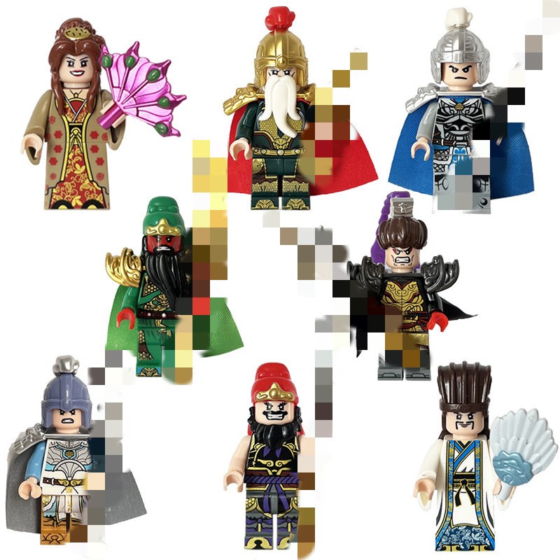 ของเล่นตัวต่อ the Romance of the Three Kingdoms Minifiguers สไตล์โบราณ สําหรับเด็ก 8 ชิ้น ต่อชุด