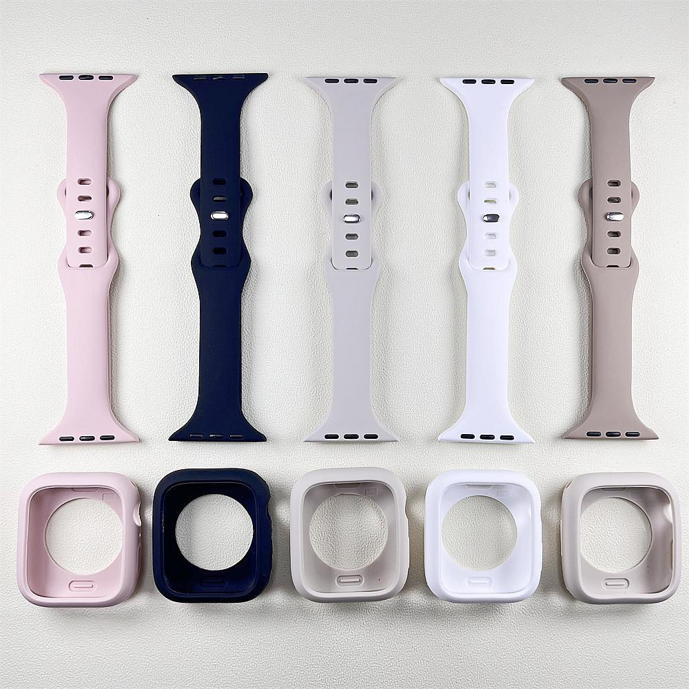 สายนาฬิกาข้อมือซิลิโคน ทนทาน พร้อมตัวเชื่อมต่อโลหะ แบบเปลี่ยน สําหรับ iWatch Ultra ultra2 49 มม. 45 มม. 44 มม. iWatch Series 11 10 9 8 7 6 5 4 3 SE2