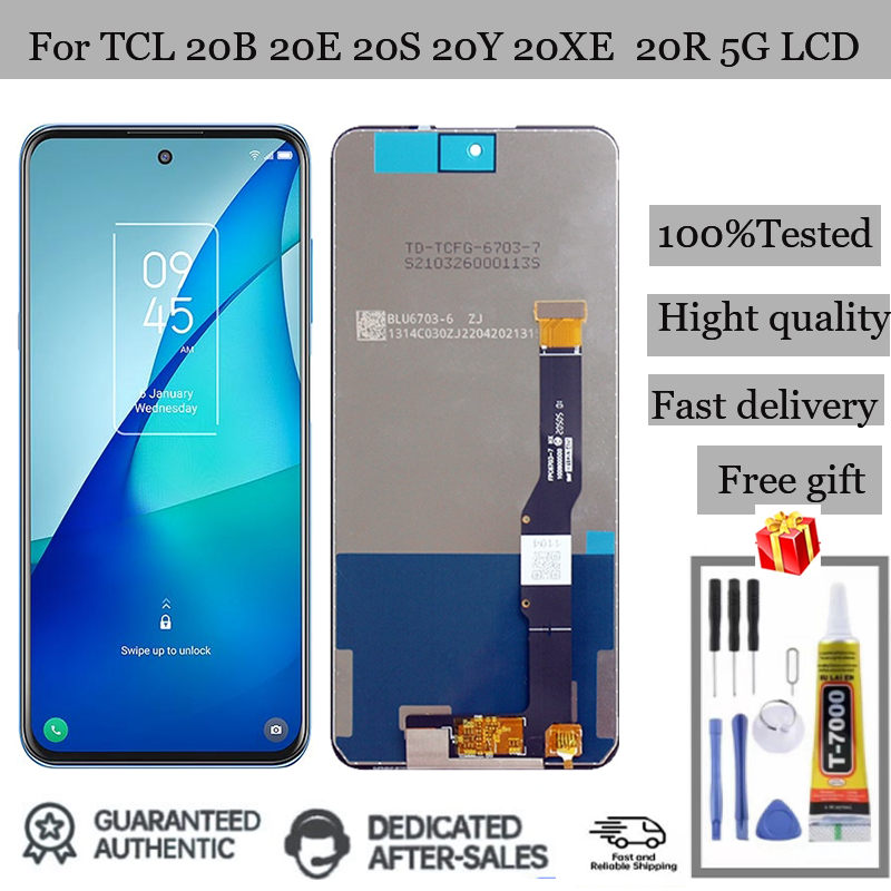 หน้าจอสัมผัส LCD แบบเต็มจอ สําหรับ TCL 20B 20E 20S 20Y 20XE 20R 5G
