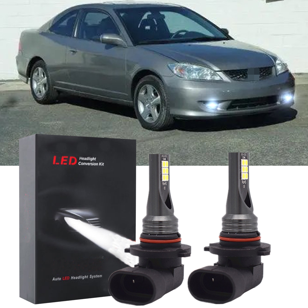 สําหรับ HONDA CIVIC ES 2004 2005 หมอกโคมไฟ Foglamp 2PCS CLY LHL LED หมอกหลอดไฟ Combo ชุดแปลงสีขาว 60