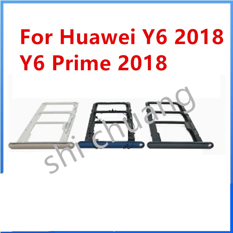 ถาดใส่ซิมการ์ด SD สําหรับ Huawei Y6 2018 Y6 Prime 2018 honor Y6 2018 Y6 Prime 2018